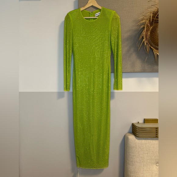 SELF-PORTRAIT The GG Embellished Midi Dress 💚✨ - Picture 8 of 15